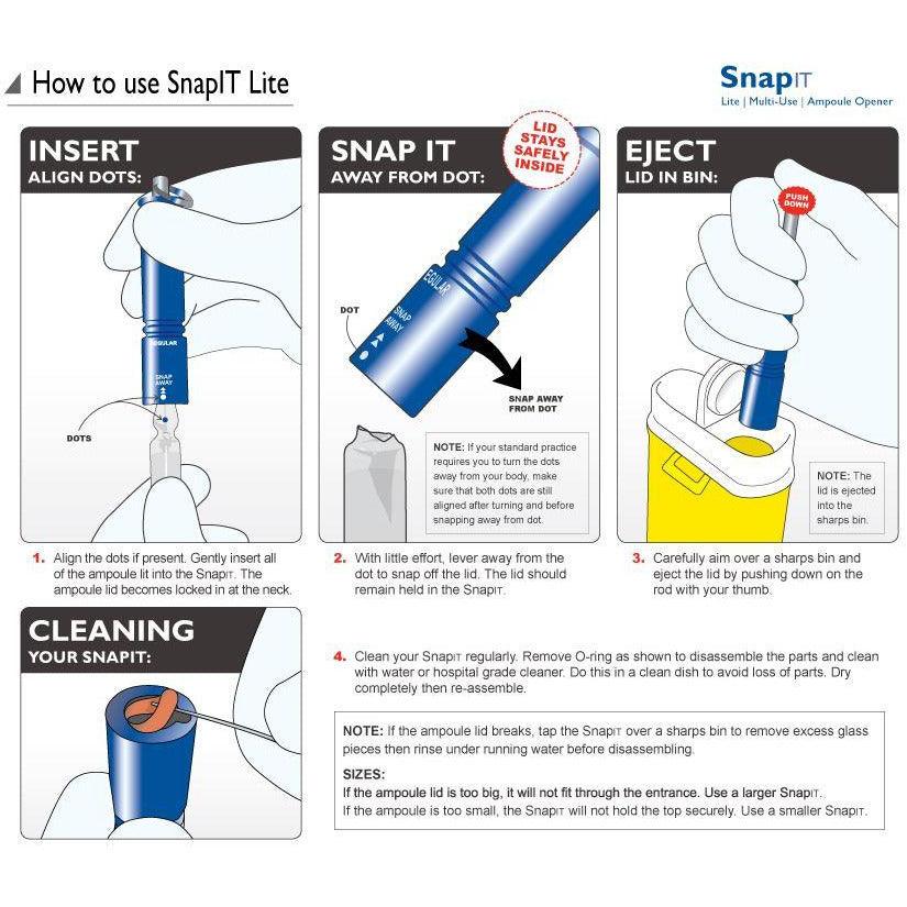 Qlicksmart SnapIT Ampoule Opener - Personal - Grey - Image 3
