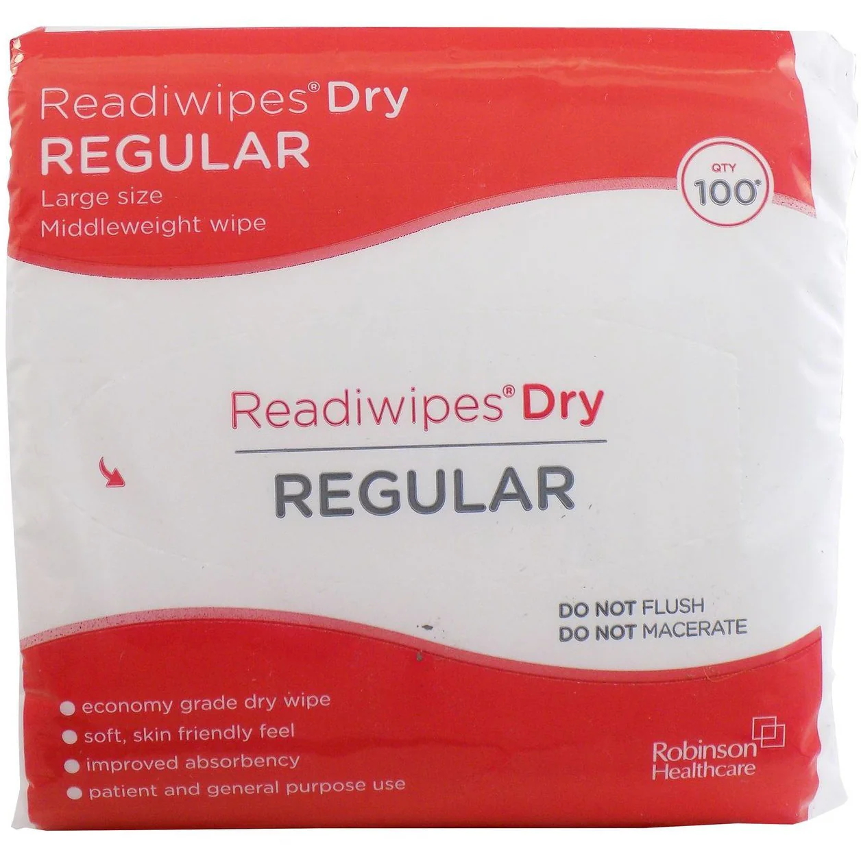 Readiwipes Dry Regular Large 100's