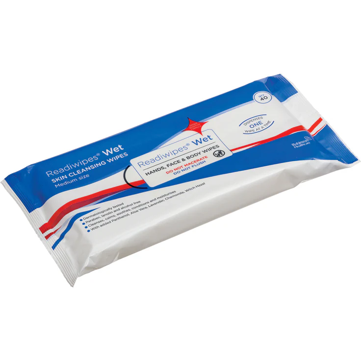 Readiwipes Wet Hands, Face & Body Wipes 40s Non Maceratable