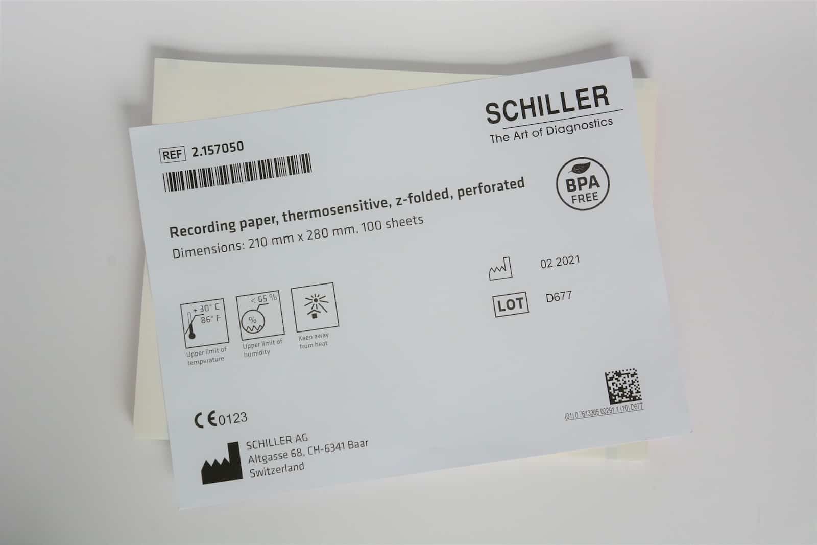 Recording Paper for AT-102, AT-102 G2, CS-200 Excellence - 1 Pack of 100 sheets