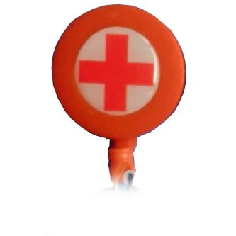 Red Cross Retractable ID Tag - Image 2