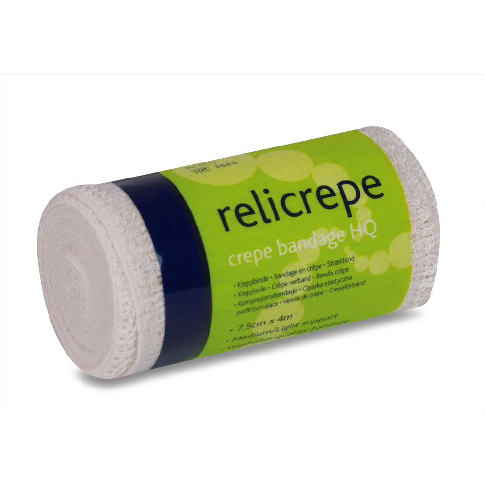 Relicrepe Bandage HQ White 7.5cm x 4 m - Image 3