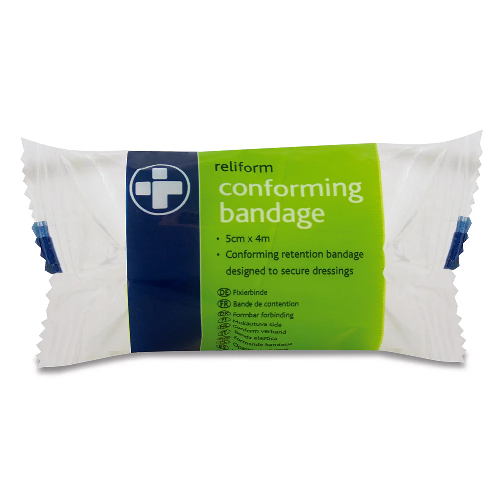 Reliform Conforming Bandage White 5cm x 4m SINGLE - Image 2