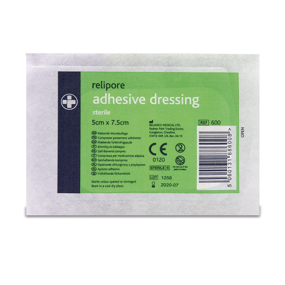 5cm x 7.5cm Relipore Adhesive Dressing Pads Sterile - Box of 50 - Image 5