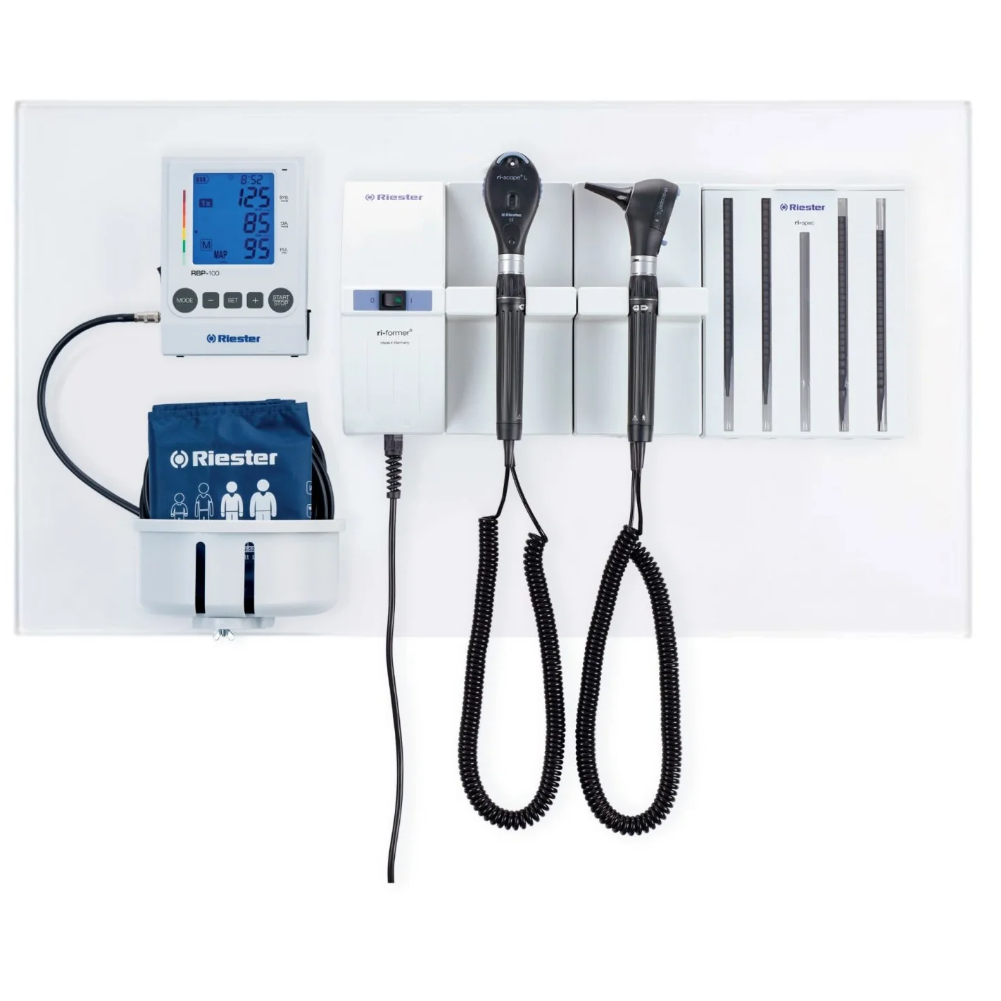 Riester Ri LED Premium Wall Diagnostic Statio with Ri Scope®L3 Diagnostic Heads and Handles