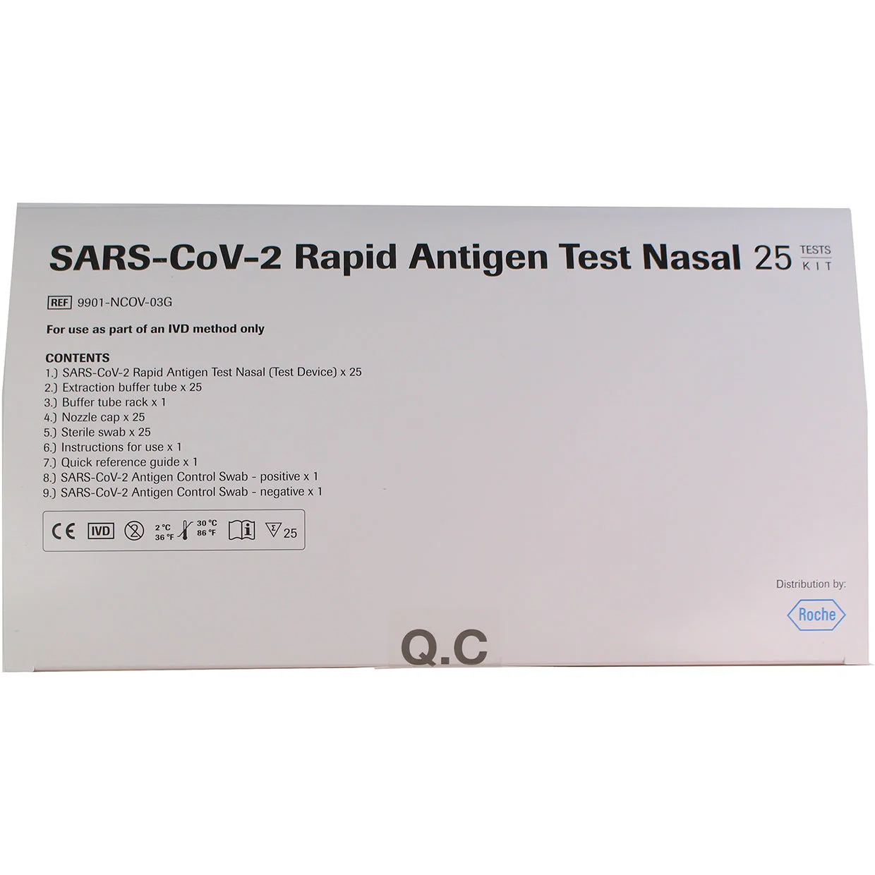 Roche COVID-19 Rapid Antigen Nasal Test Kit x 25 (MIN invasive!) - CLEARANCE - Image 3