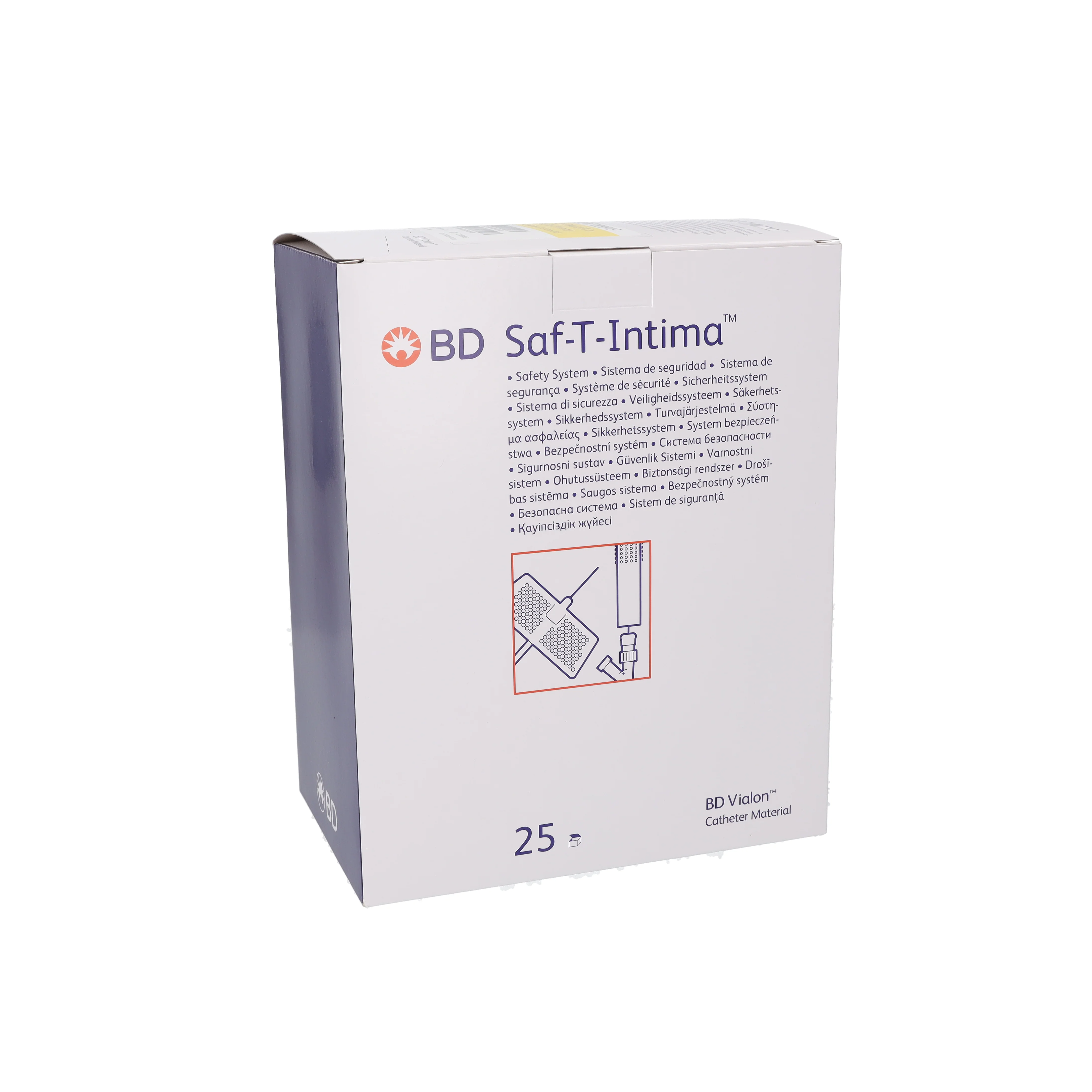 Saf-T-Intima Close with Y adapter 24G x 0.75" - Box of 25 - Image 2