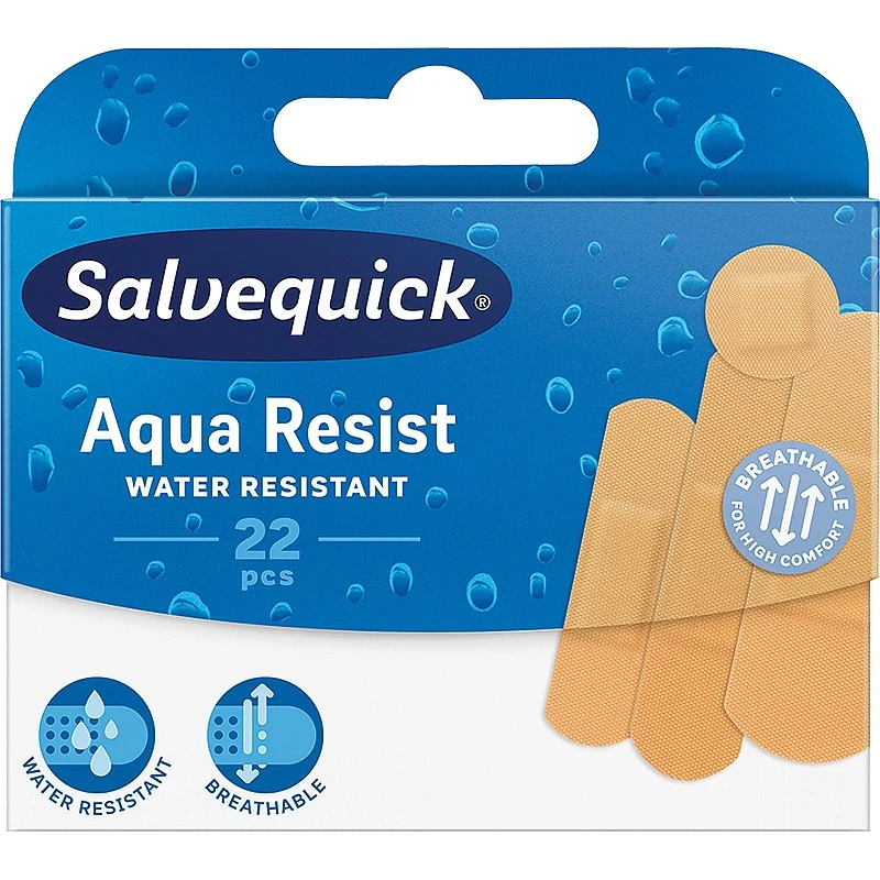 Salvequick Aqua Resist, Water Resistant Assorted Plasters