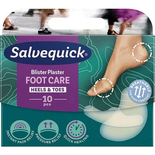 Salvequick Foot Care Blister Plasters,  Heels and Toes - Image 2