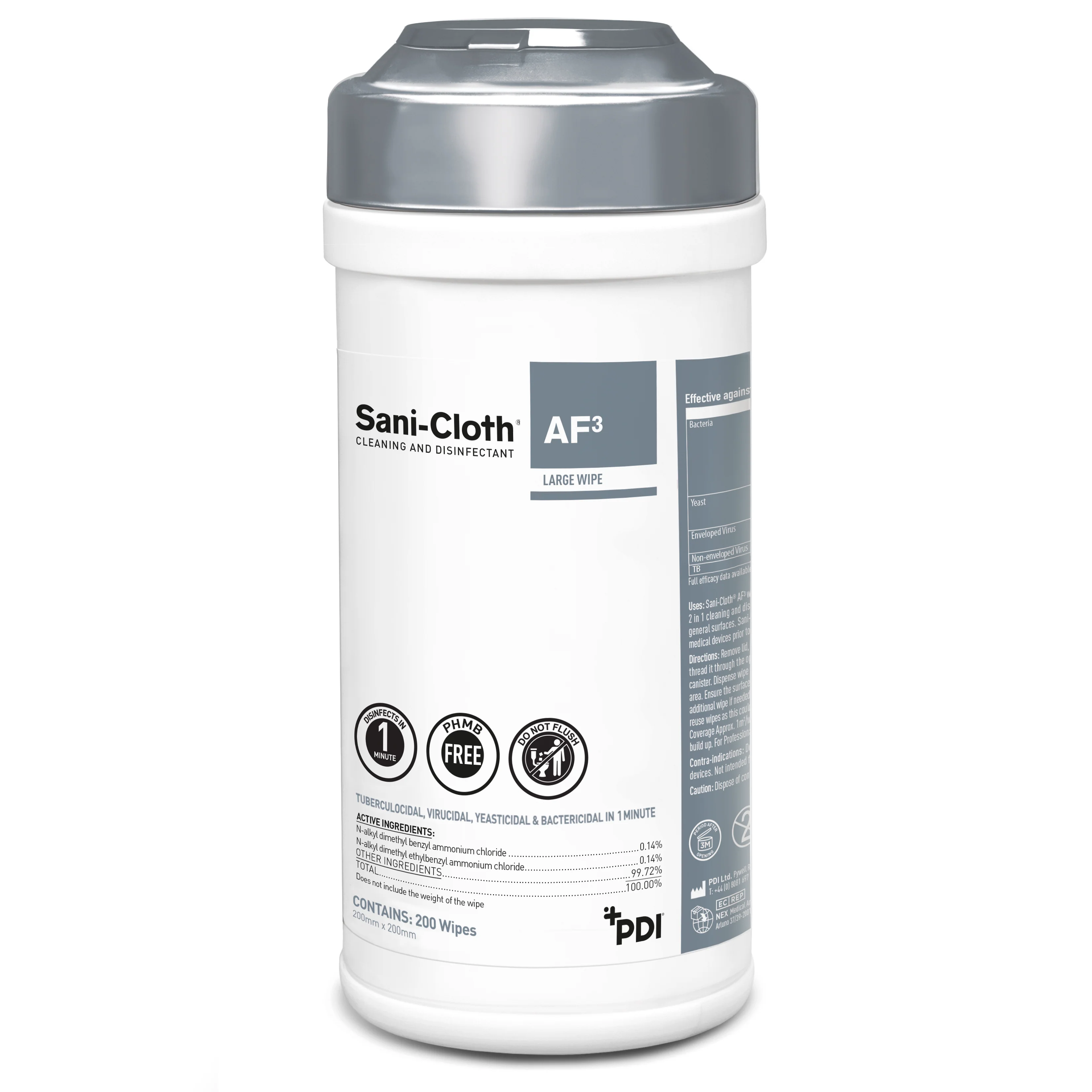 Sani-Cloth® AF³ Universal - Large Canister (200)