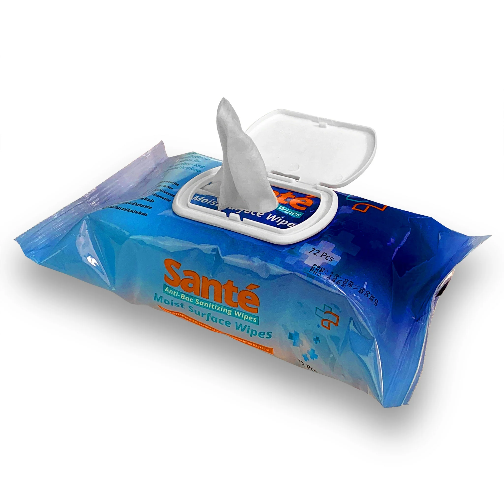 Santé Moist Antibacterial Sanitising Wipes - Pack of 72 Wipes - Image 4