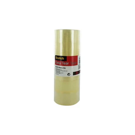 Scotch Easy-Use Clear Sticky Tape 25mm X 33M - Pack of 6
