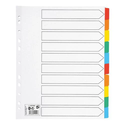 Select Mylar Col Tab Index A4+ 10 Part