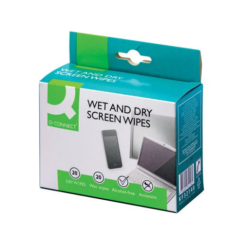 Select Screen Clean Wet and Dry Wipes - Pack of 20