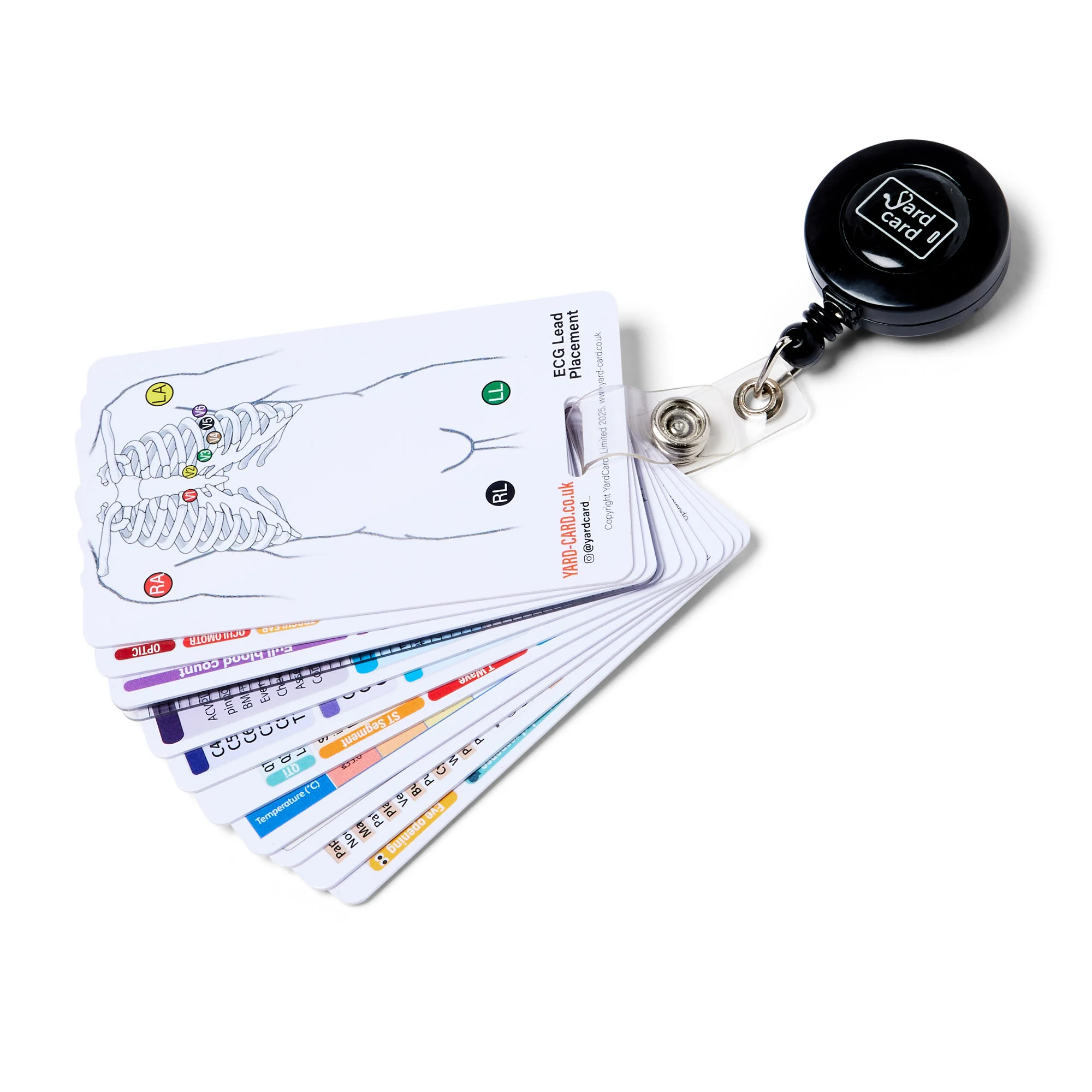 Set of 12 Essential Lanyard Cards (ID Card Size) with Holder & Retractable Reel - Image 4