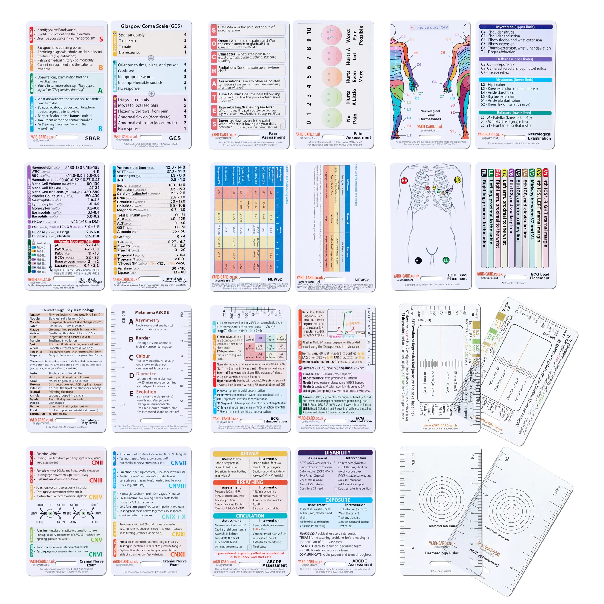 Set of 12 Essential Lanyard Cards (ID Card Size) with Holder & Retractable Reel - Image 7