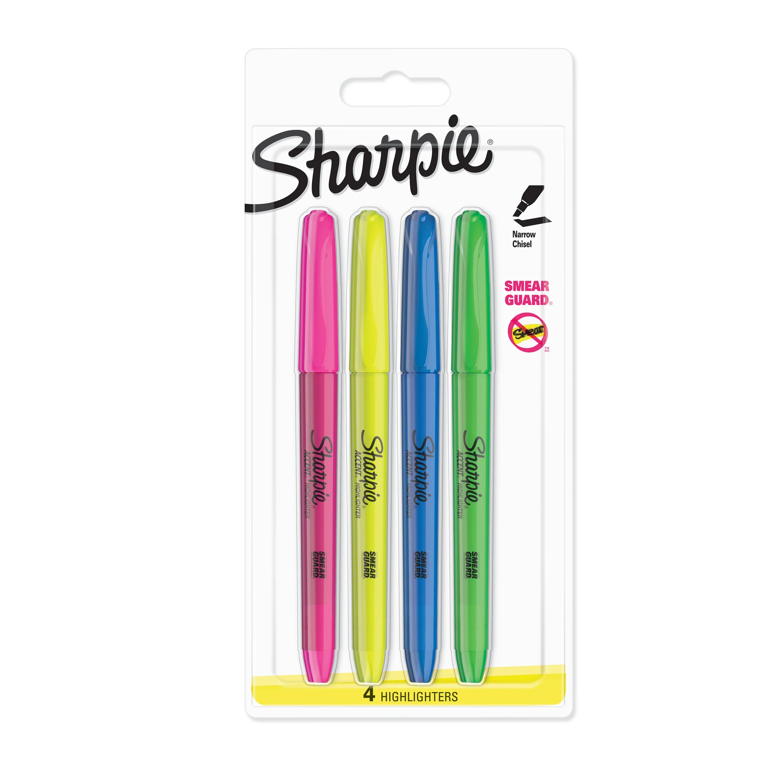 Sharpie Accent Highlighter Pens Chisel Tip Assorted Fluorescent