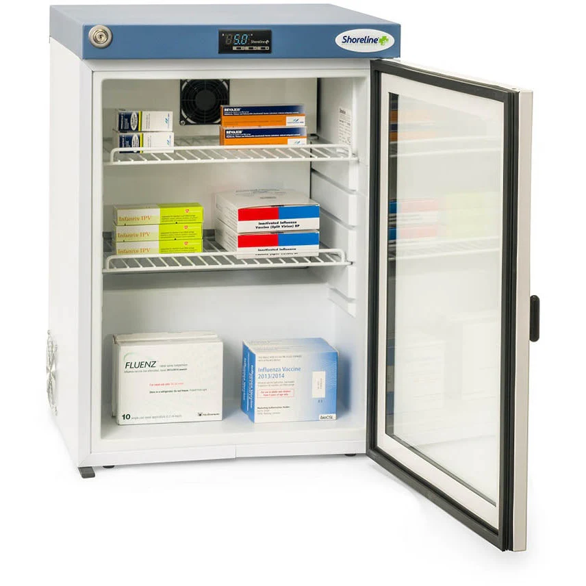 Shoreline Pharmacy Refrigerator Glass Door - 60 Litres