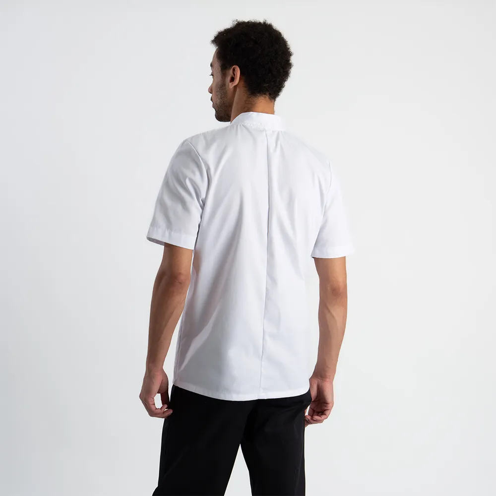 Short Sleeve Stud Chef's Jacket - Image 6
