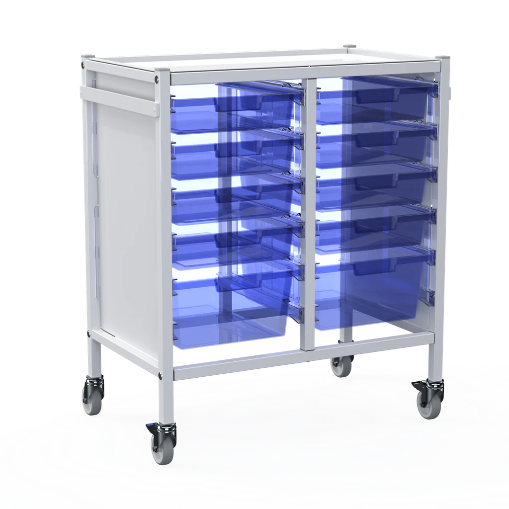 Shuttleworth Double Medical Storage Trolley - Image 2