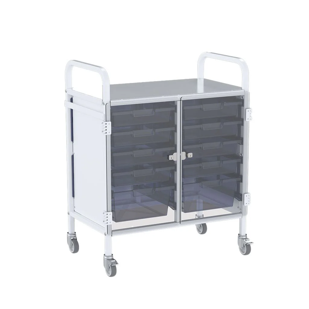 Shuttleworth Double Medical Storage Trolley - Image 3