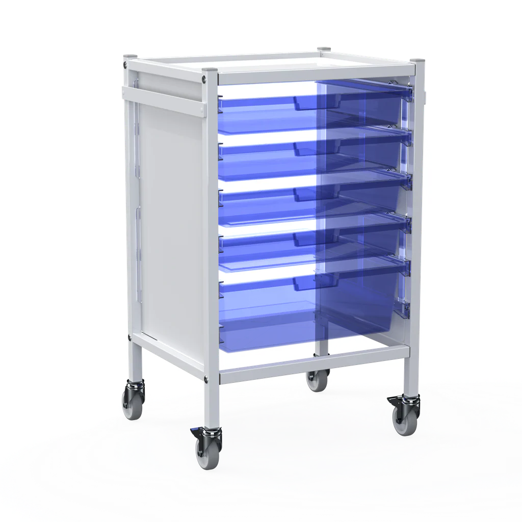 Shuttleworth Wide Single Medical Storage Trolley - Image 3