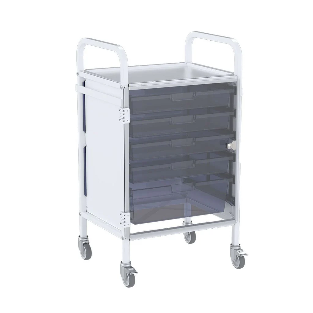 Shuttleworth Wide Single Medical Storage Trolley - Image 4