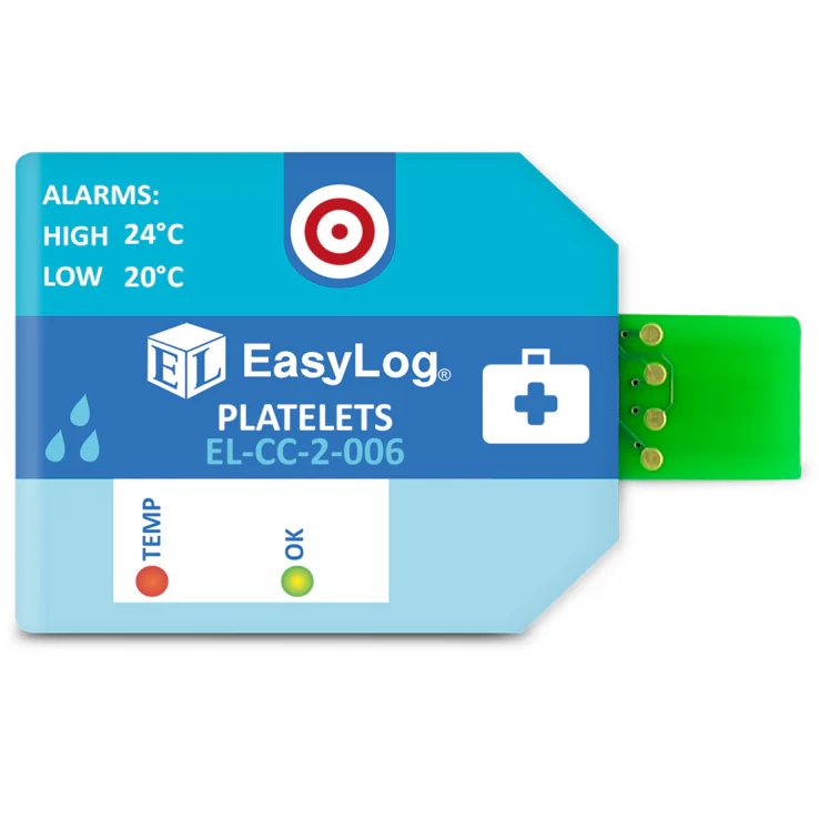 Single Use Platelets Transportation Temperature & Humidity Data Logger - Pack of 10 - CLEARANCE