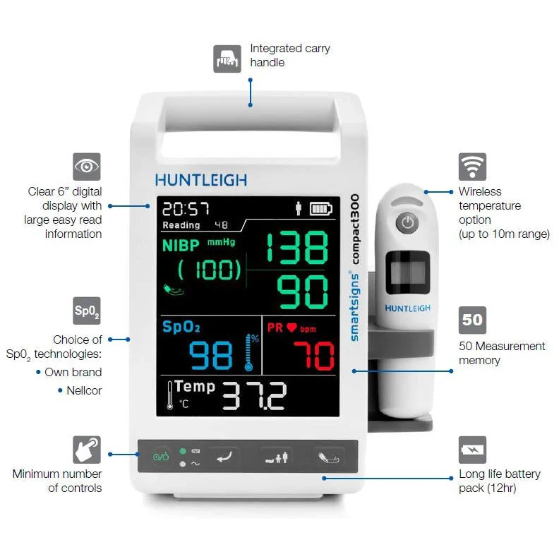 Smartsigns Compact 300 Monitor NiBP, Pulse, Sp02 (Nellcor) and Temperature