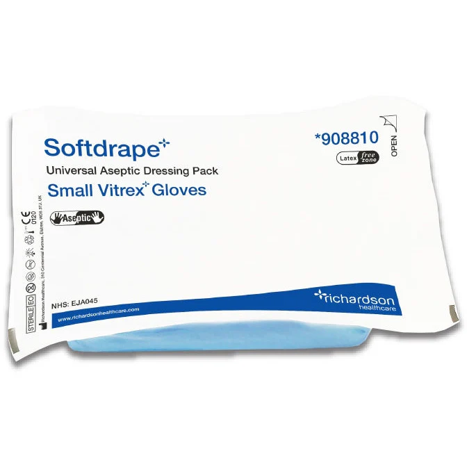 Softdrape Dressing Pack, Latex Free Medium Glove, Single - Image 5