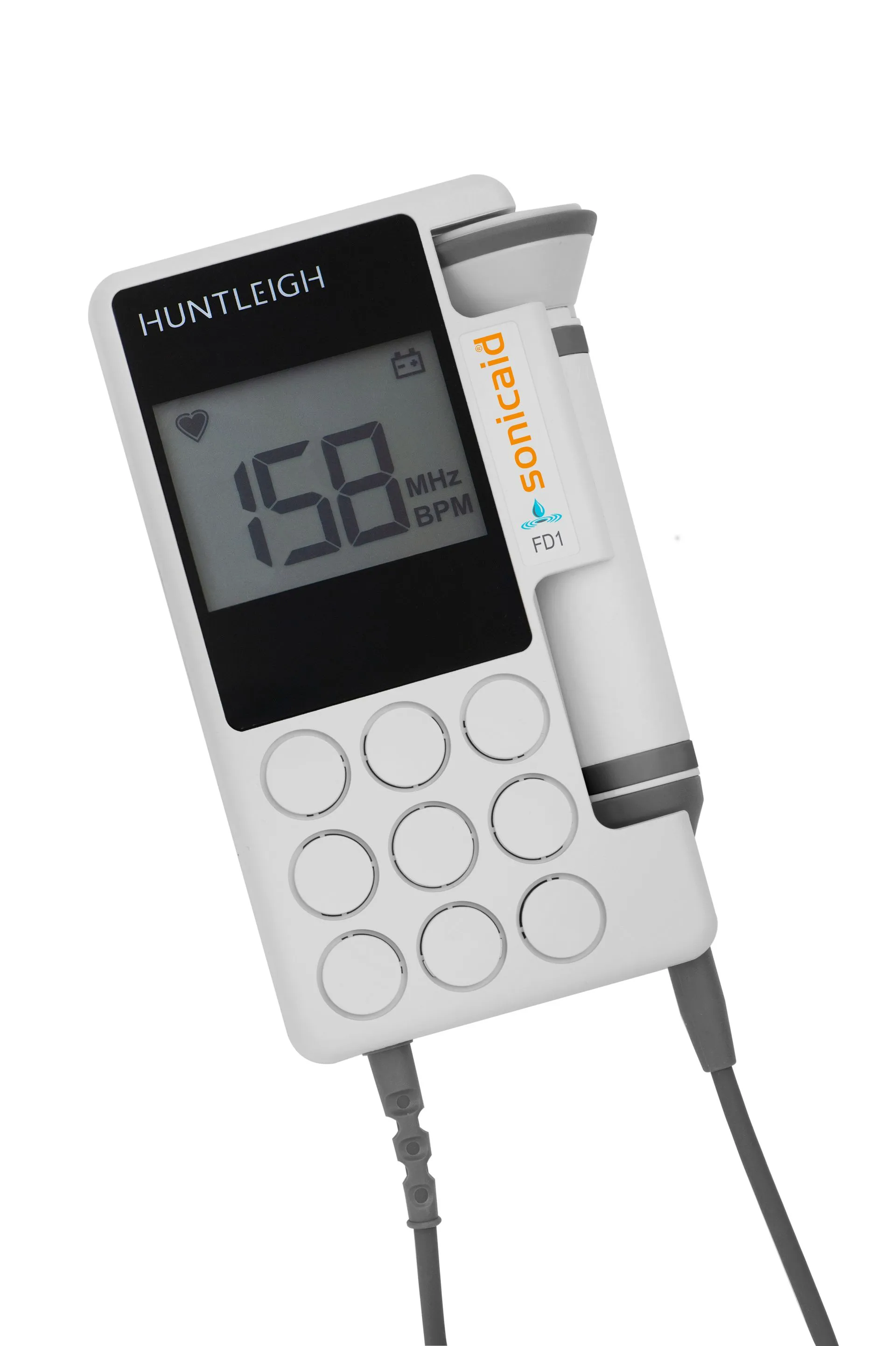 Sonicaid FD1 Foetal Heart Rate Display Doppler With Fixed Waterproof 2MHz Probe - Image 2