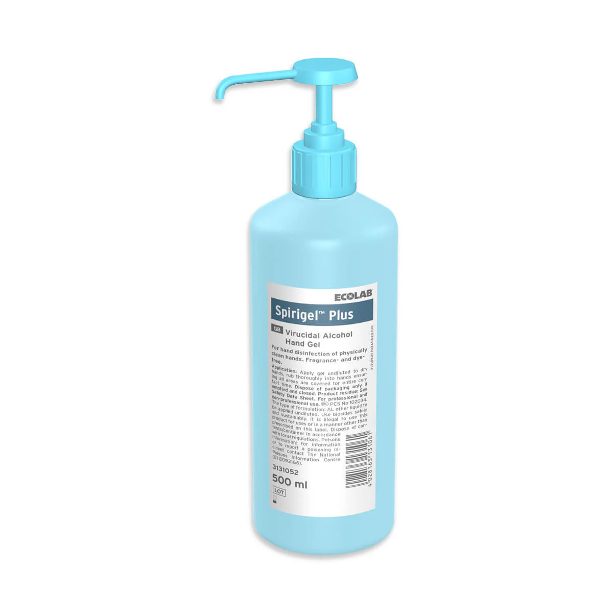 Spirigel Plus Hand Sanitiser 500ml with Pump - Single