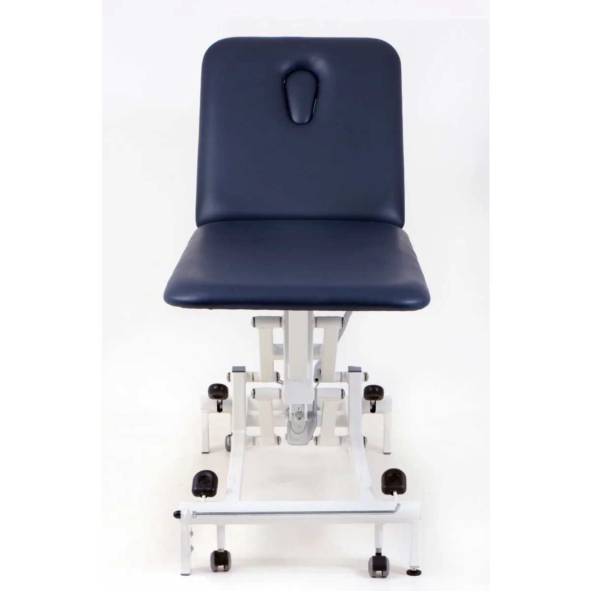 STABIL Komfort - 2-Section Electric / White Frame / Navy Upholstery - Image 8