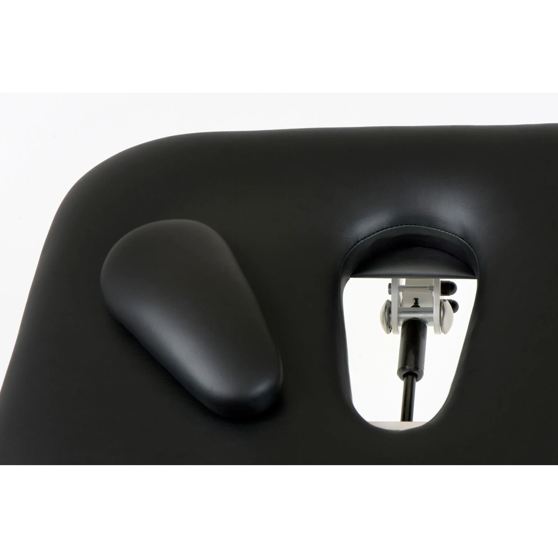 STABIL Komfort - 3-Section Electric / White Frame / Black Upholstery - Image 7