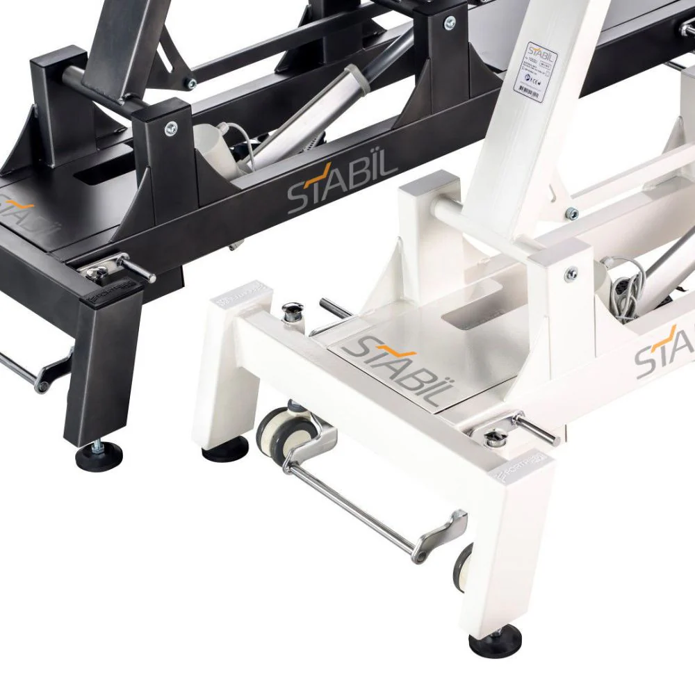 Stabil Pro 3-Section Electric - White Frame and Black Upholstery - Image 3