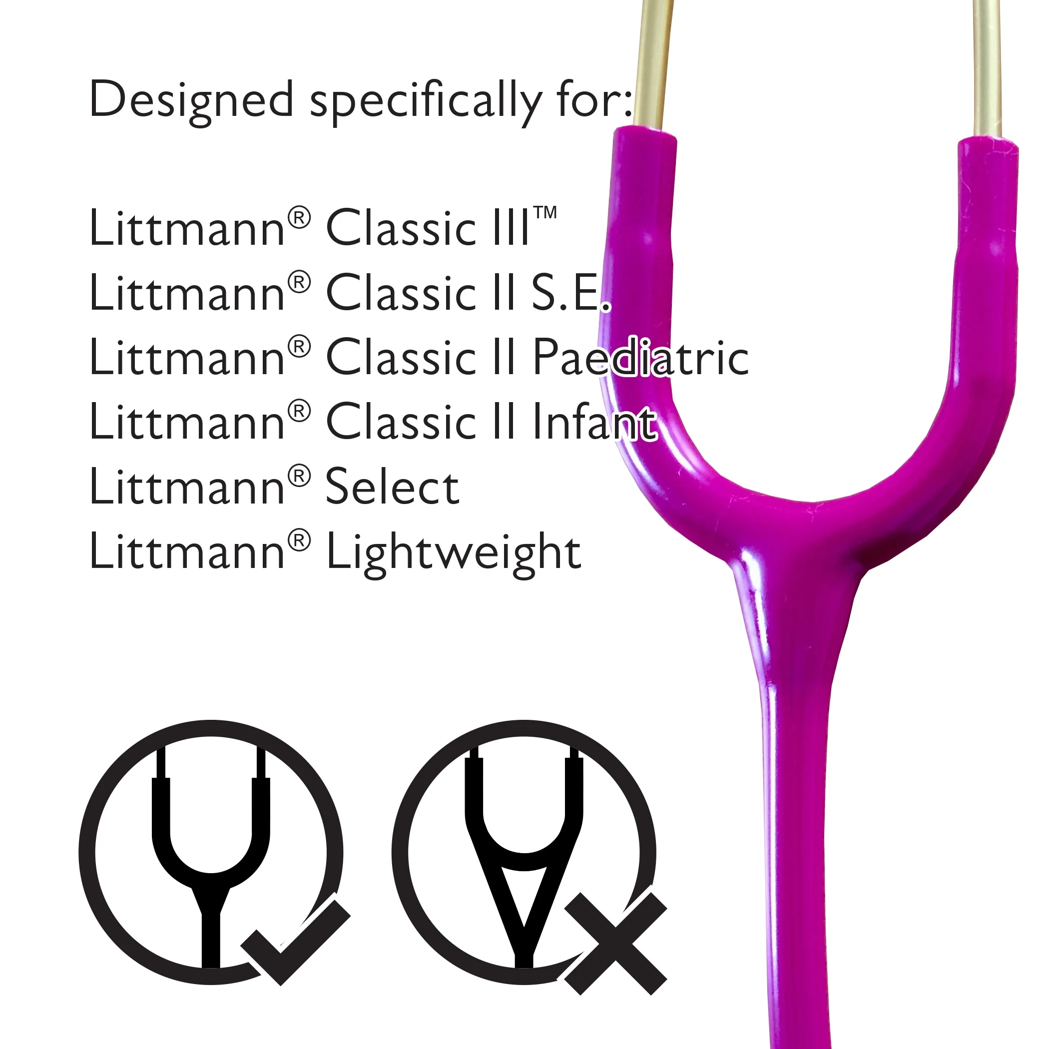 Pod Technical Classicpod Micro Stethoscope Case for Littmann Classic Stethoscopes - Burgundy - Image 3