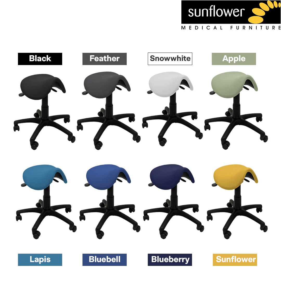 Sunflower Saddle Stool - Upholstered