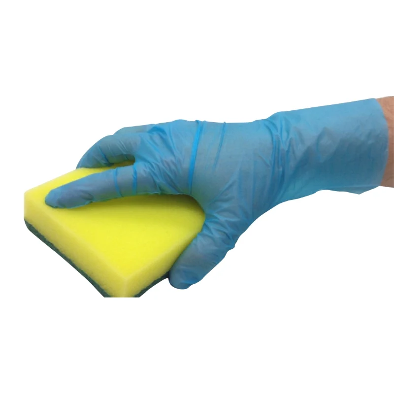 Superstrech Gloves - Powder Free, Blue - TPE - Extra Large - Case of 200