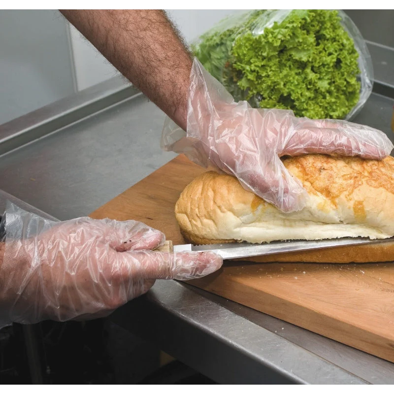 Superstrech Gloves - Powder Free, Clear - TPE - Medium - Case of 200 - Image 2