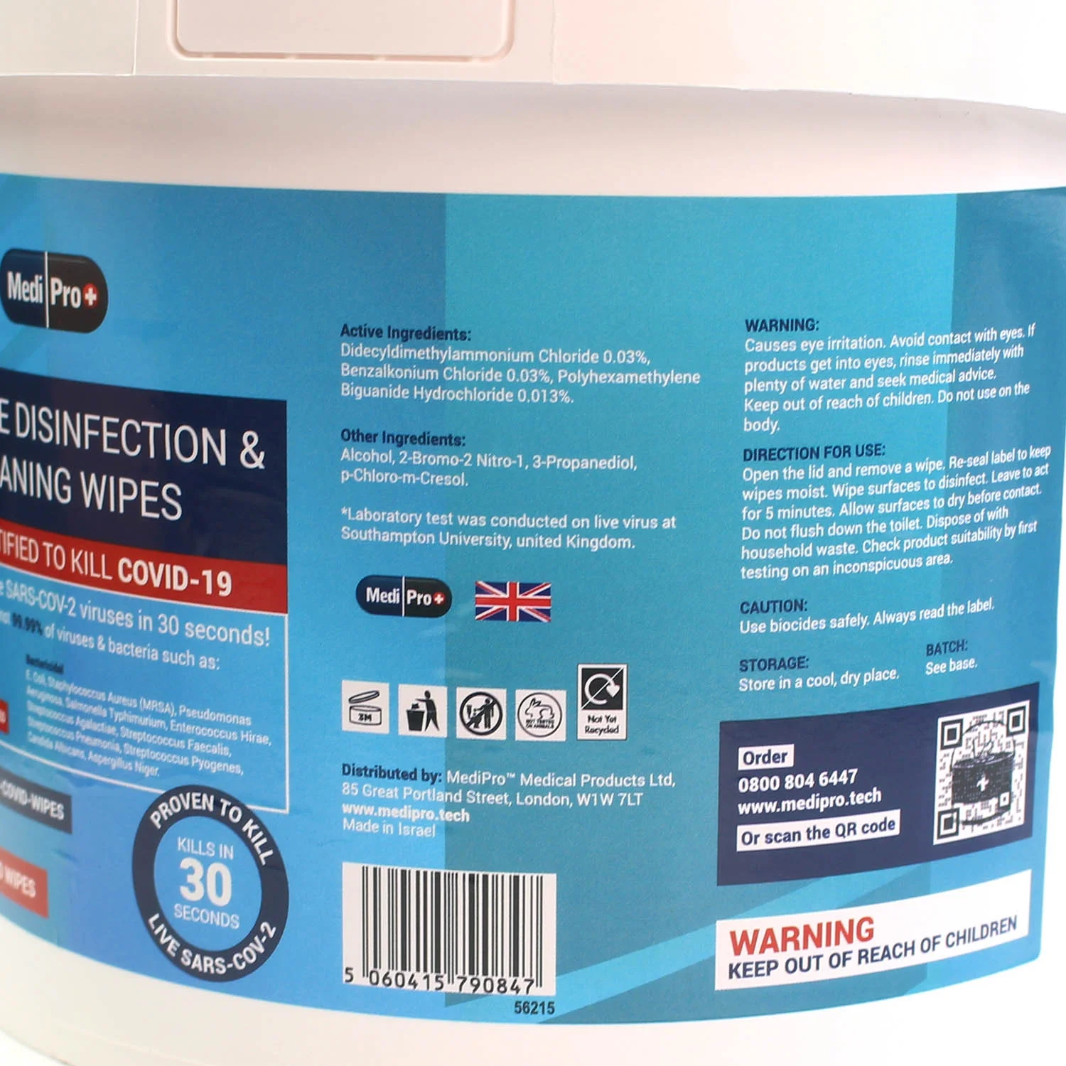 Surface Disinfectant Wipes - Antibacterial - Bucket of 400 - Image 3