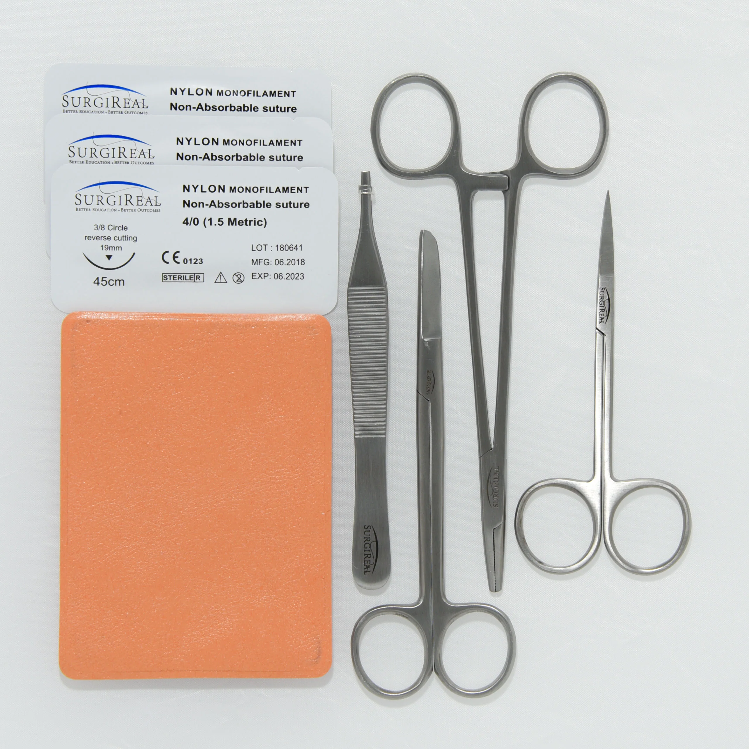 Suture Training Kit With Simulated Rat/Mouse Tissue