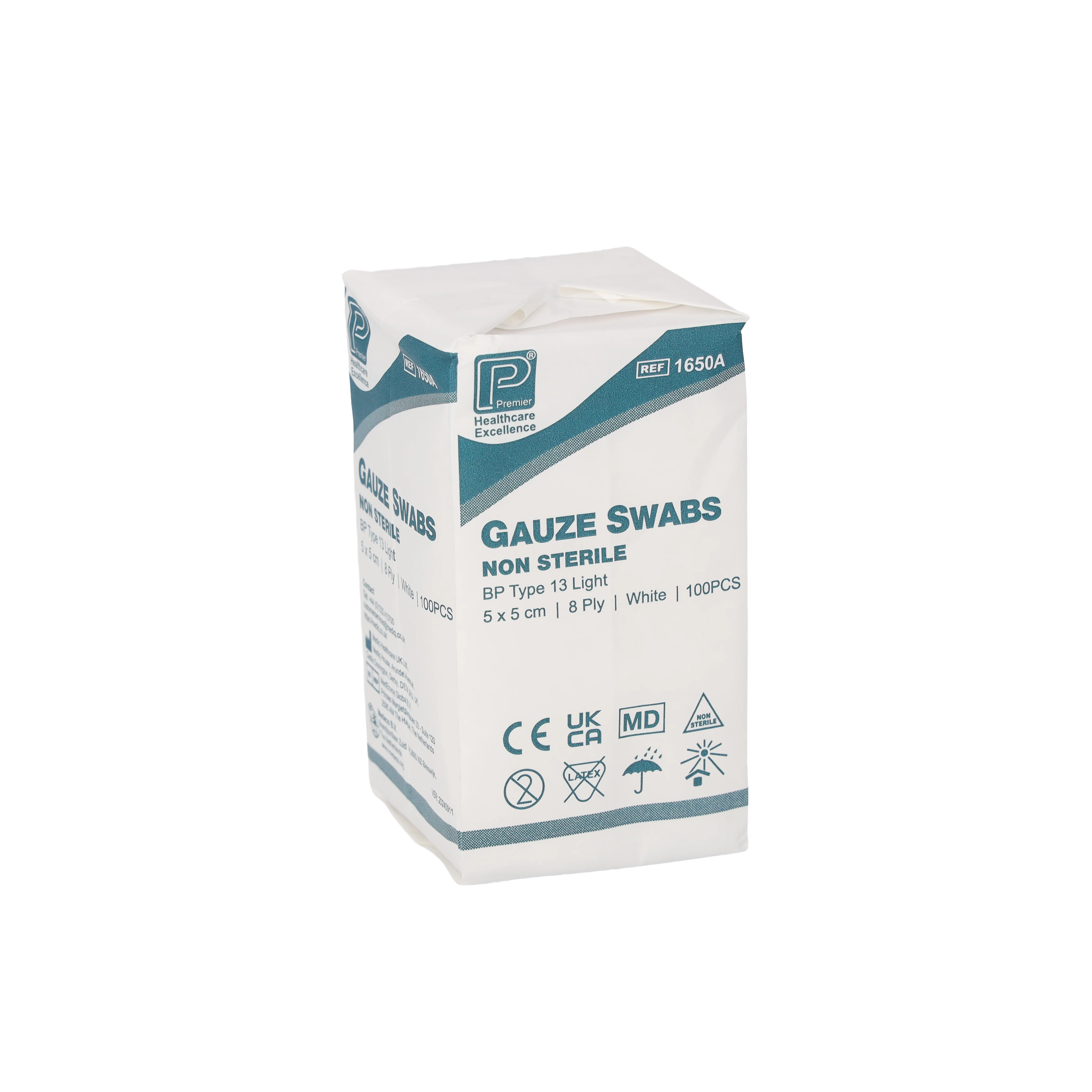 Gauze Swabs: 5 x 5cm 8 Ply x 100 - Image 3