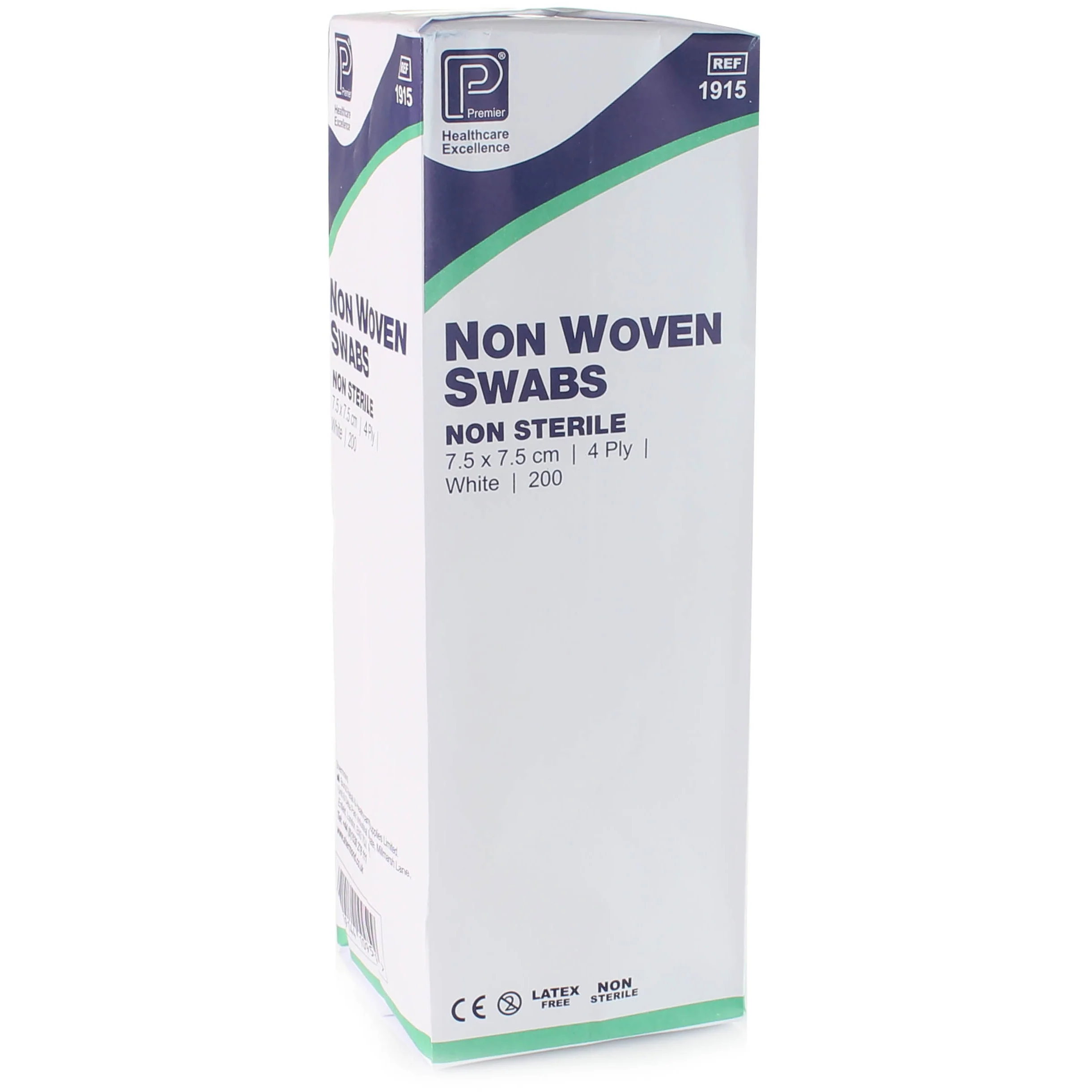 Non-Woven Swabs - 7.5 x 7.5cm 4 Ply x 200