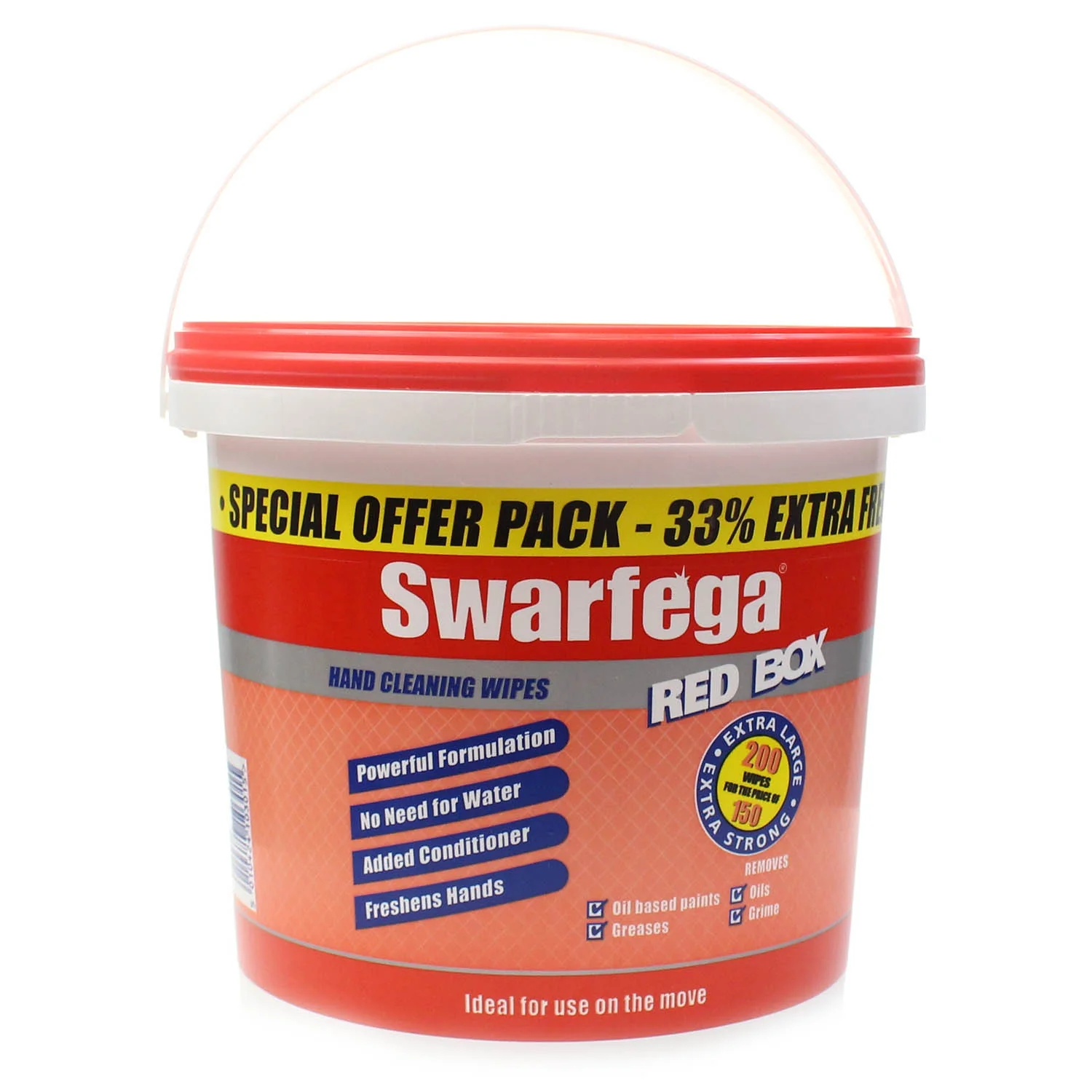 Swarfega Red Box Hand Wipes - 200