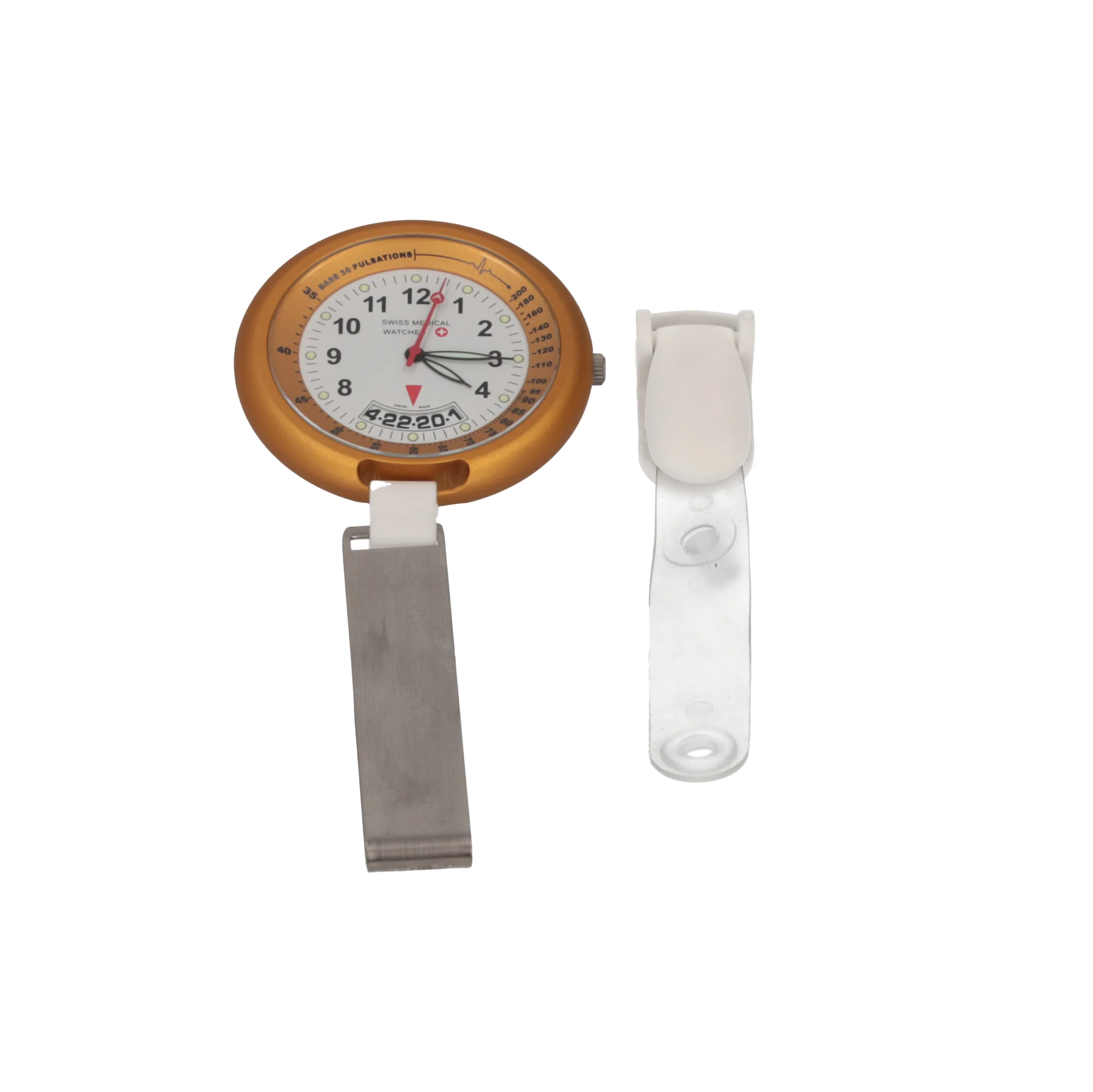Swiss Medical Fob Watch, Professional Line - Gold - Image 2