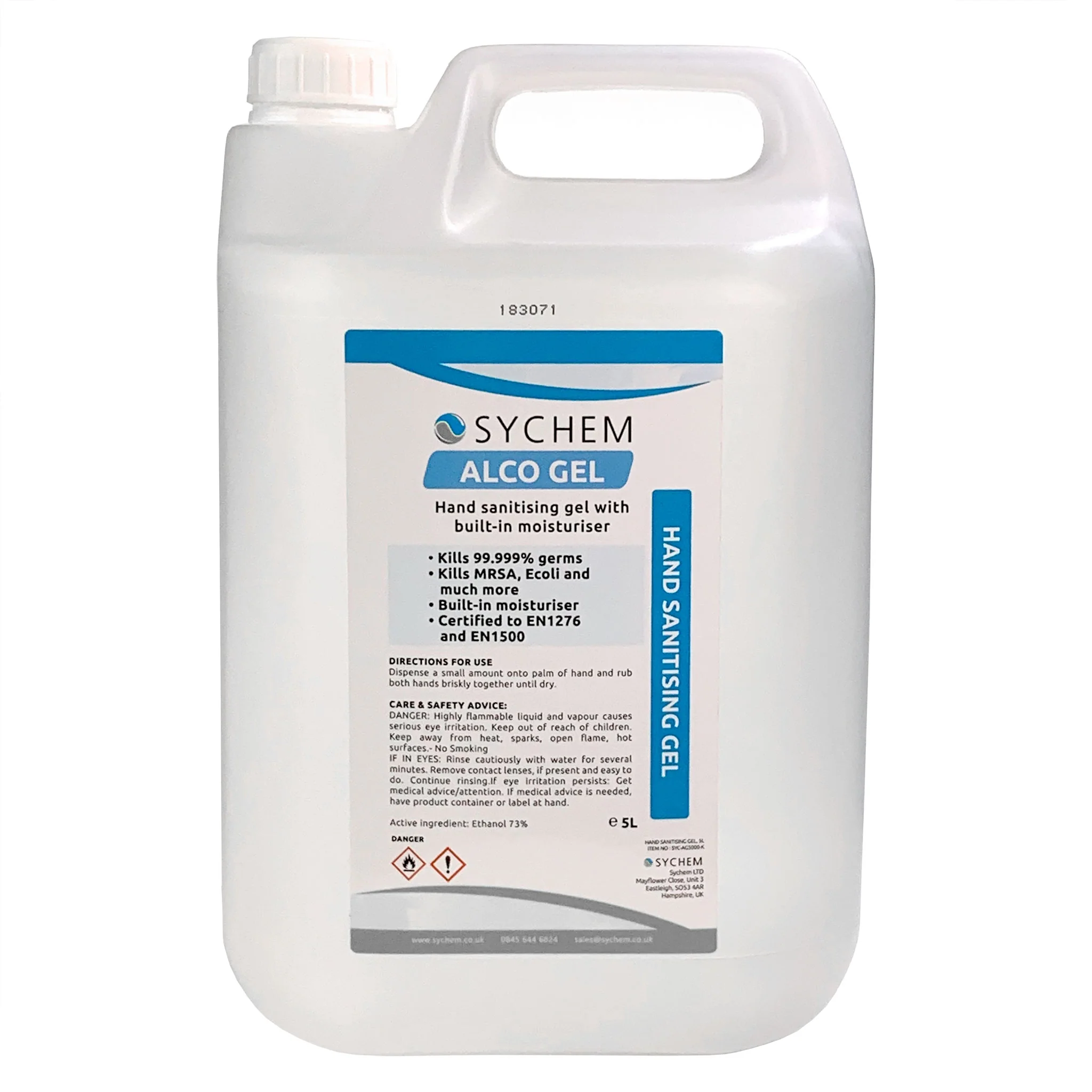 Sychem Alco 70% Alcohol Hand Gel - 5L Container