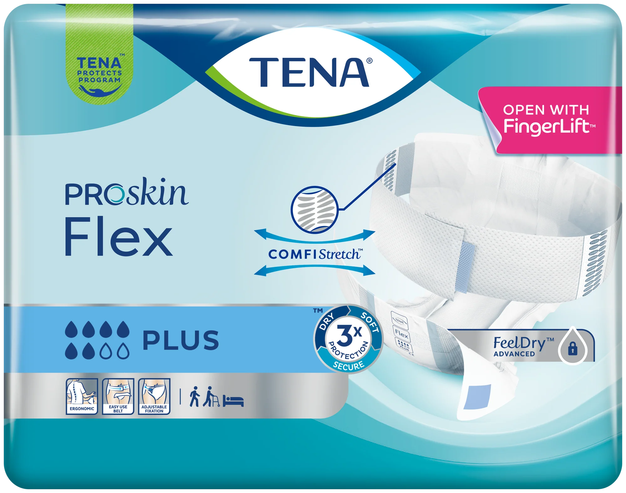 TENA ProSkin Flex Plus - Large - Pack of 30
