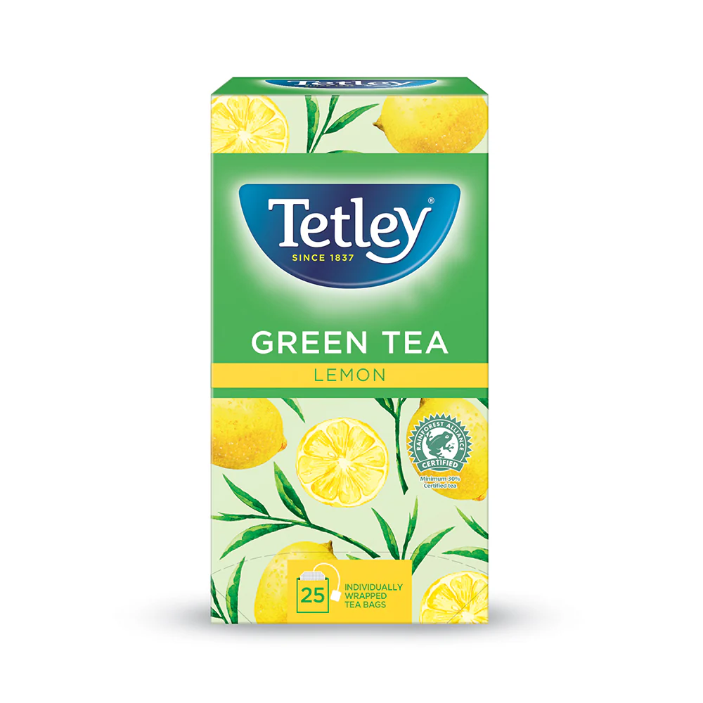 Tetley Green Tea & Lemon - Pack of 25
