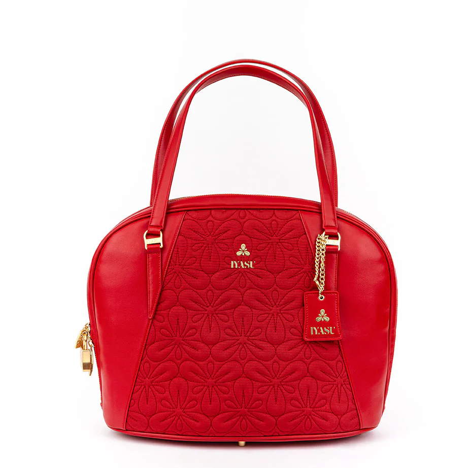 The Elizabeth Medical Bag - Red Quilt