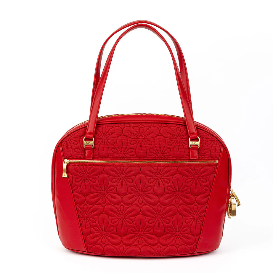 The Elizabeth Medical Bag - Red Quilt - Image 2